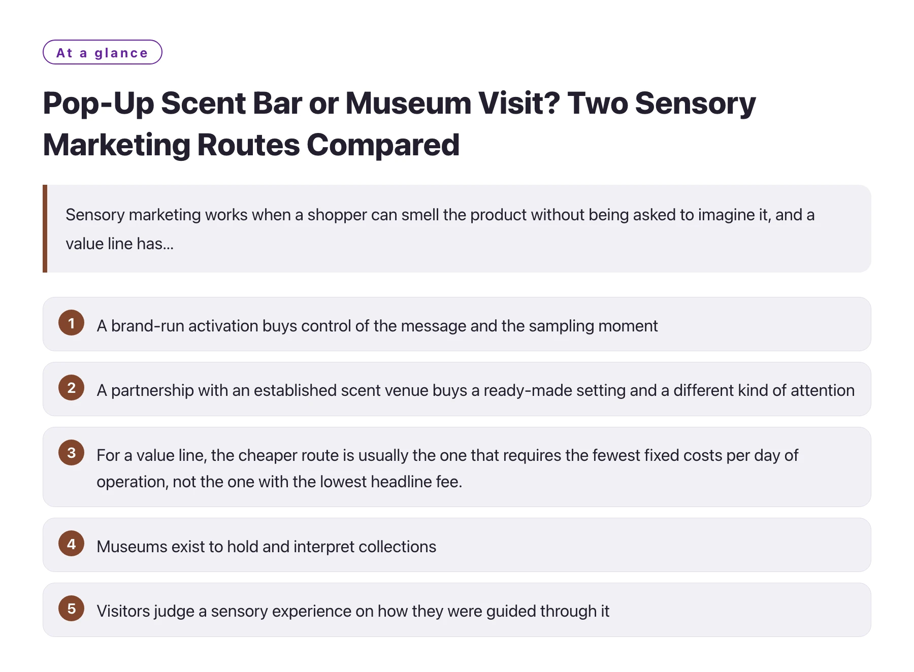 Pop-Up Scent Bar or Museum Visit? Two Sensory Marketing Routes Compared——全文要点速览